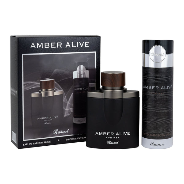 AMBER ALIVE MEN EDP + Deo. Coffret Set
