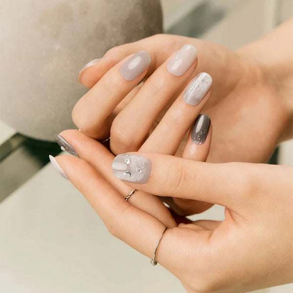 Glaze Semi-Cured Gel Nail: ZMJA049N_CN Starlight