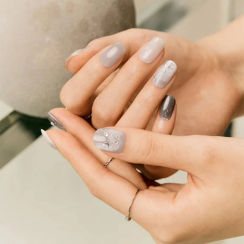 Glaze Semi-Cured Gel Nail: ZMJA049N_CN Starlight