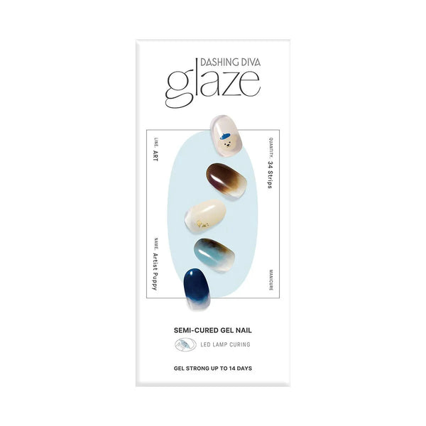 Glaze Semi-Cured Gel Nail: ZMA419N Artist Puppy