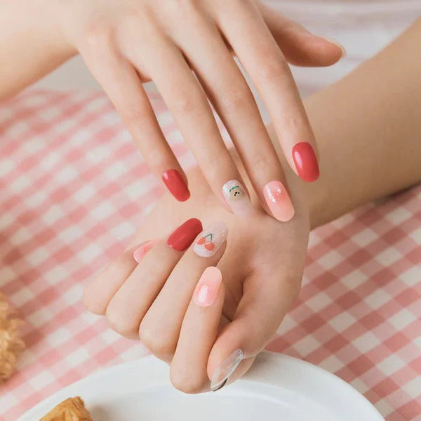 Glaze Semi-Cured Gel Nail: ZMA420N Cherry Puppy