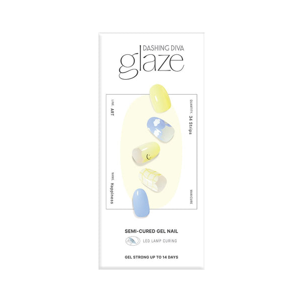 Glaze Semi-Cured Gel Nail: ZMA426N Happiness