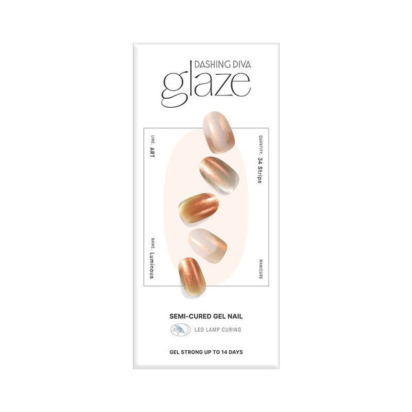 Glaze Semi-Cured Gel Nail: ZMA434N Luminous
