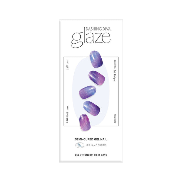 Glaze Semi-Cured Gel Nail: ZMA438N Universe