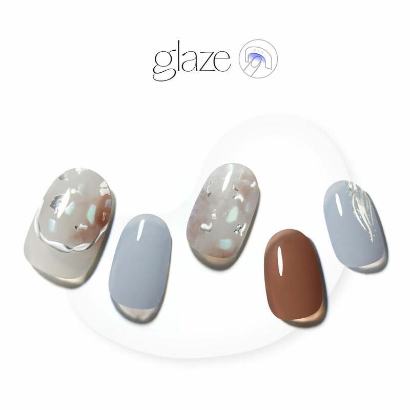 Glaze Semi-Cured Gel Nail: ZMA439N Dewy Fog