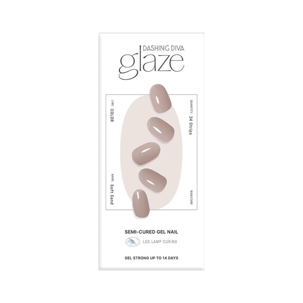 Glaze Semi-Cured Gel Nail: ZMC230N Soft Sand
