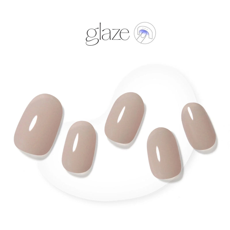 Glaze Semi-Cured Gel Nail: ZMC230N Soft Sand