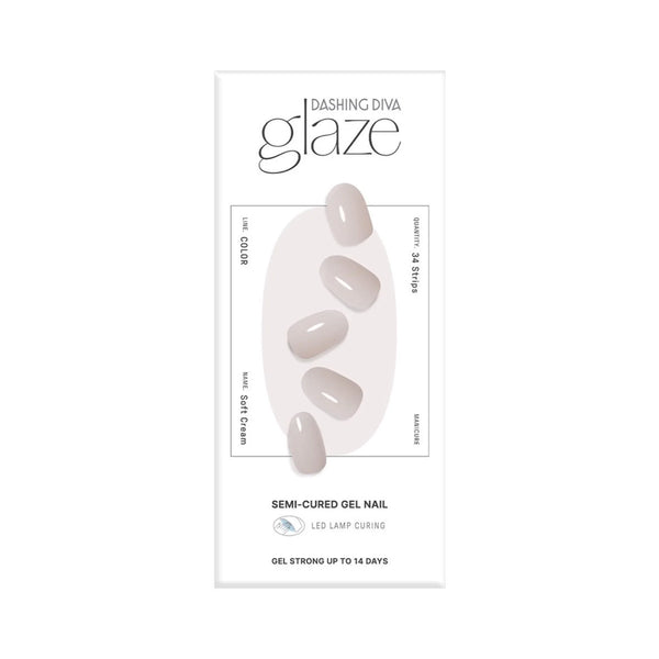 Glaze Semi-Cured Gel Nail: ZMC231N Soft Cream