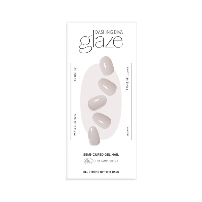 Glaze Semi-Cured Gel Nail: ZMC231N Soft Cream