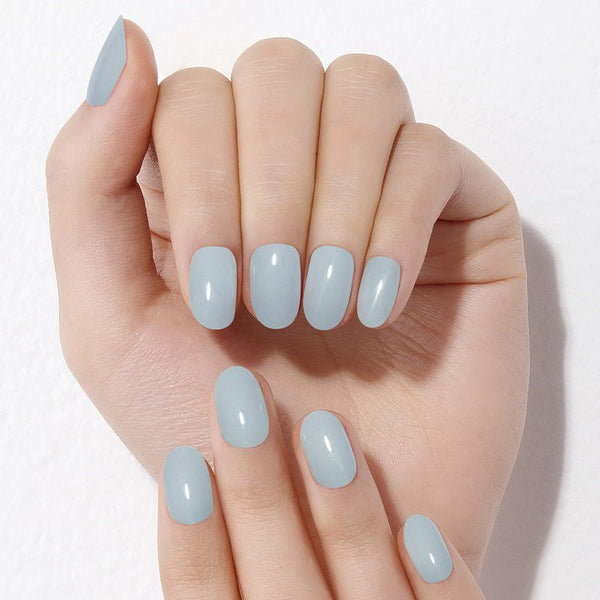 Glaze Semi-Cured Gel Nail: ZMC232N Soft Blue
