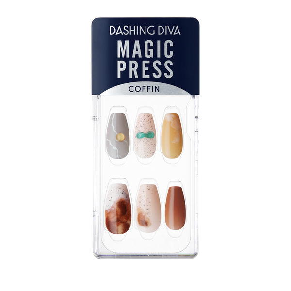 Magic Gel Press Manicure: MDR2F042CF (Coffin)