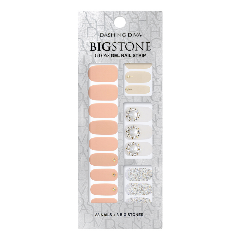 Big Stone Gloss Gel Nail Strip: GVP48B